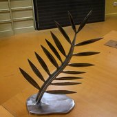 sculpture fer forger palme d or auvergne rhone alpes cantal