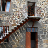 escalier fer forger sculpter auvergne rhone alpes cantal