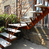 escalier fer forger sculpter auvergne rhone alpes cantal