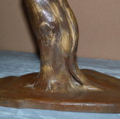 sculpture fer forger pied de vigne auvergne rhone alpes cantal