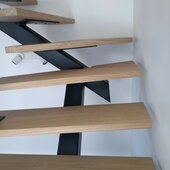 escalier metallique quart tournant moderne auvergne rhone alpes cantal