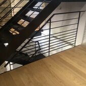escalier metallique 2 quart tournant moderne auvergne rhone alpes cantal