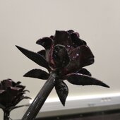 sculpture fer forger rose auvergne rhone alpes cantal
