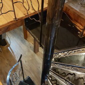 escalier fer forger colimacon sculpter auvergne rhone alpes cantal